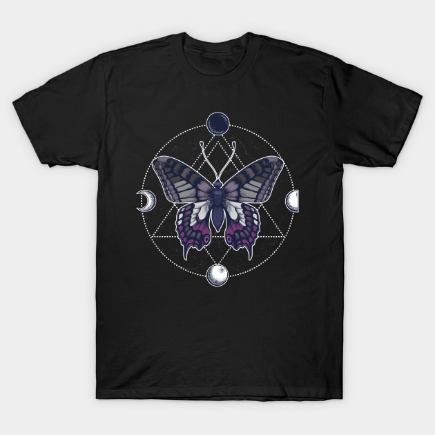 Asexual Butterfly T-Shirt by Psitta